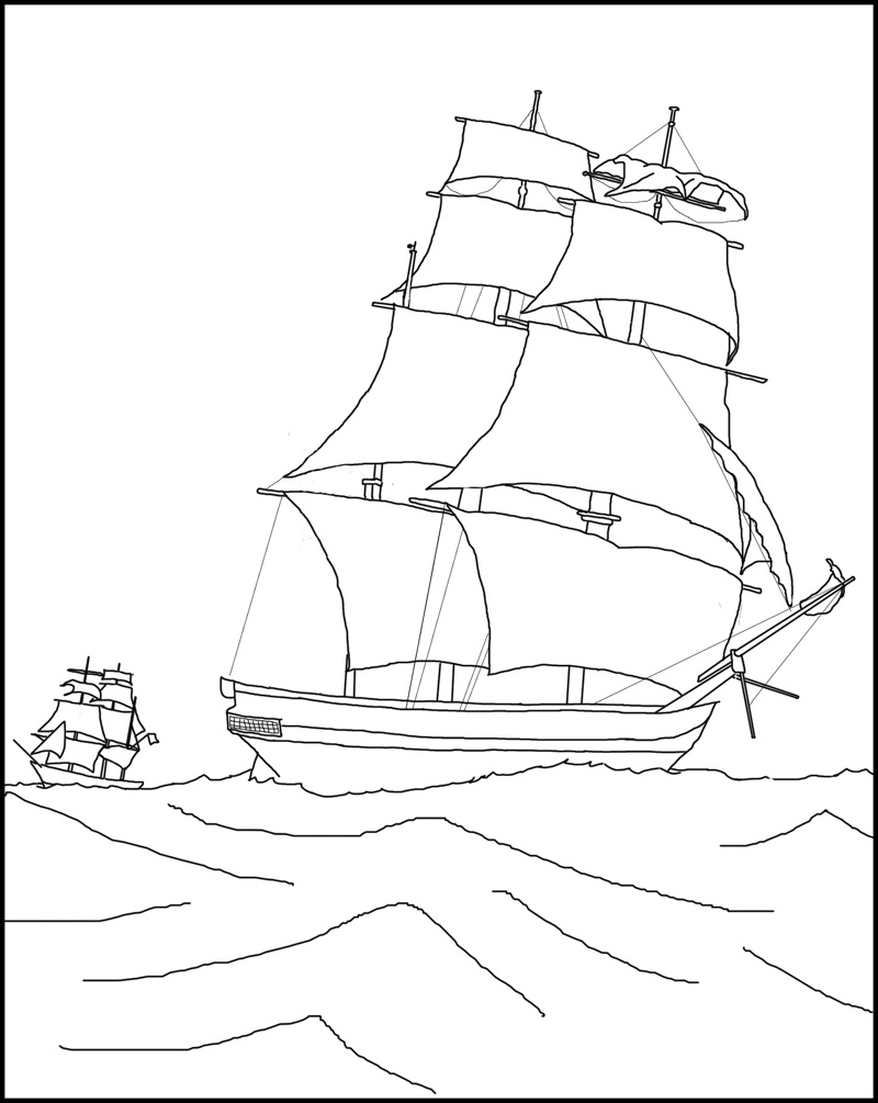 jacques cartier boat coloring pages - photo #25